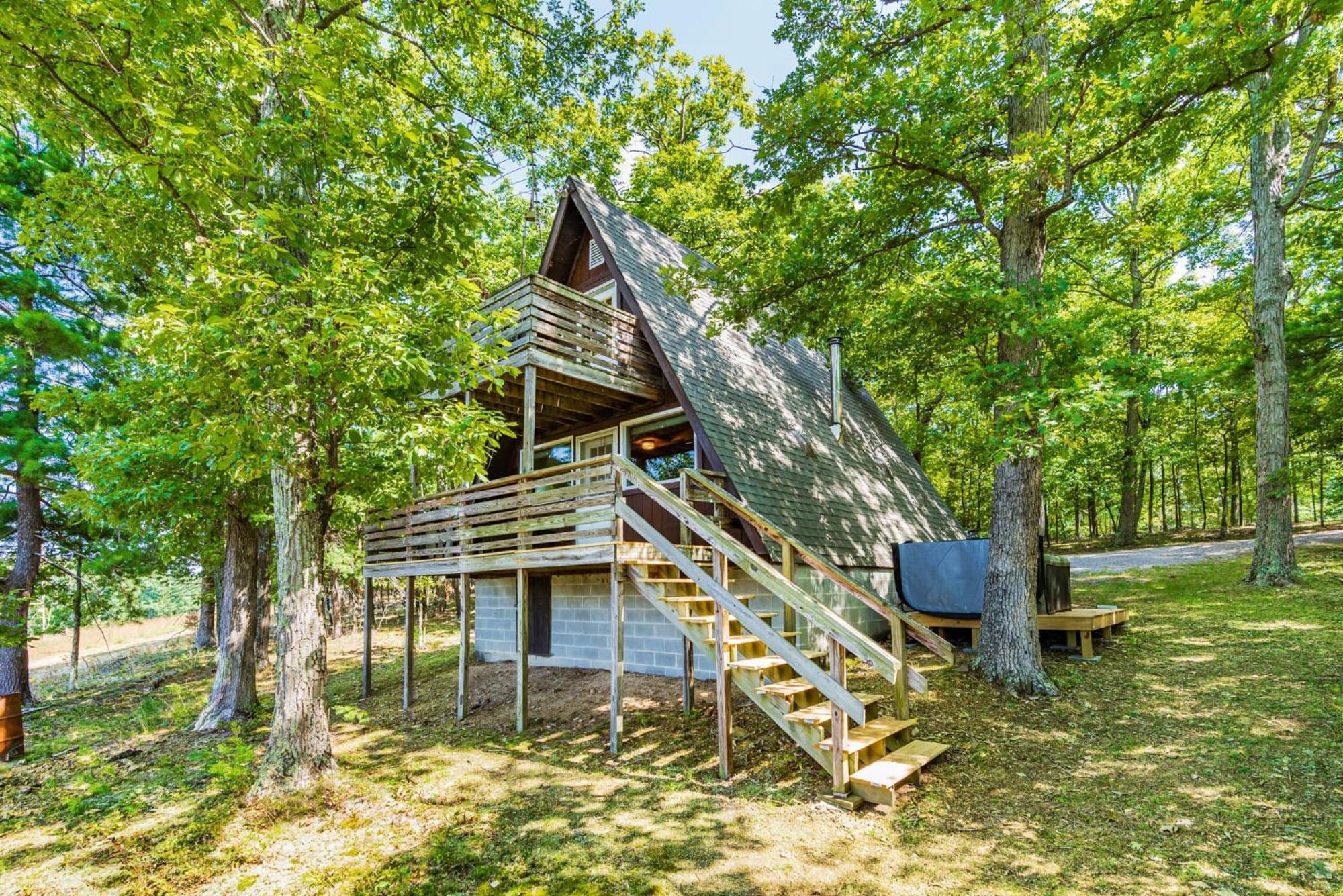 Great Views! A-Frame W Hot Tub, Grill & Fire Pit Villa Morton Grove Eksteriør billede